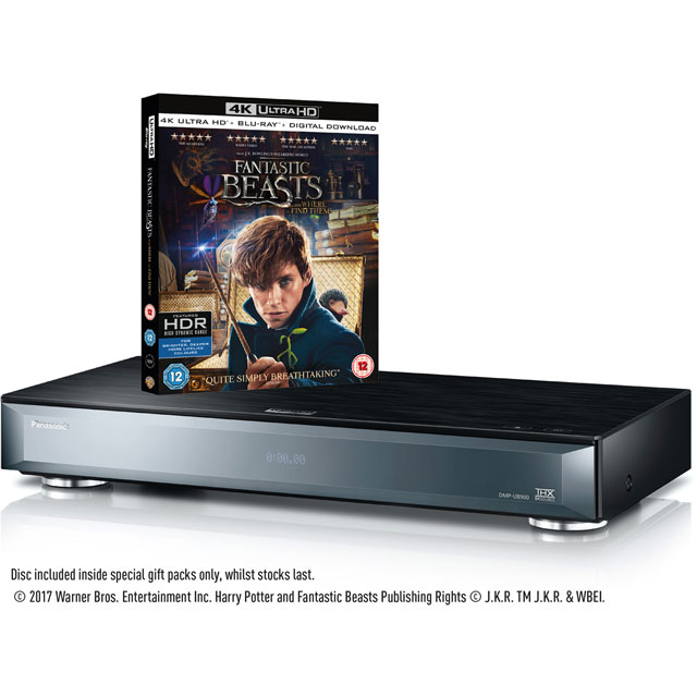 Panasonic DMP-UB900EBK Smart 3D 4K Ultra HD Blu-ray Player with Movie Included