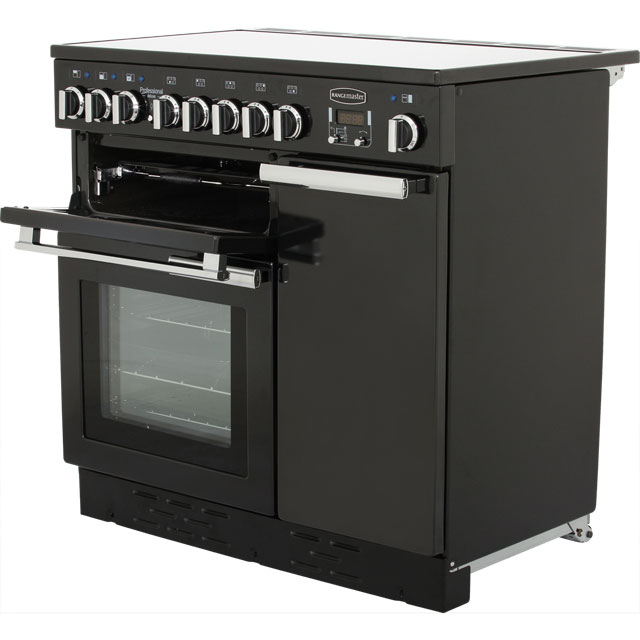 Rangemaster Professional Deluxe PDL90EICR/C 90cm Electric Range Cooker with Induction Hob